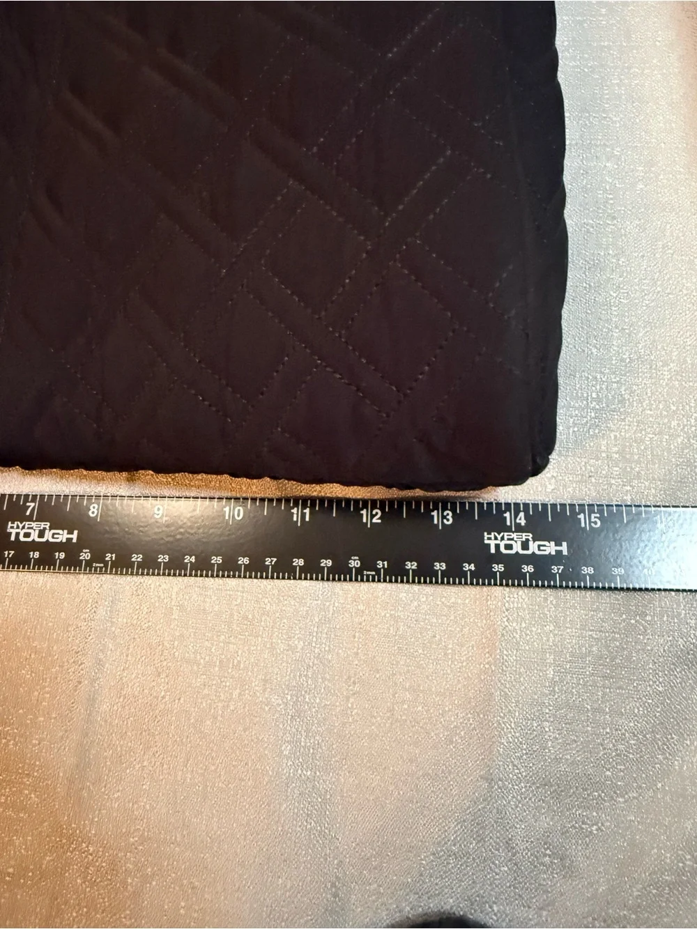 Vera Bradley Black Quilted Tote Bag with Top Handles